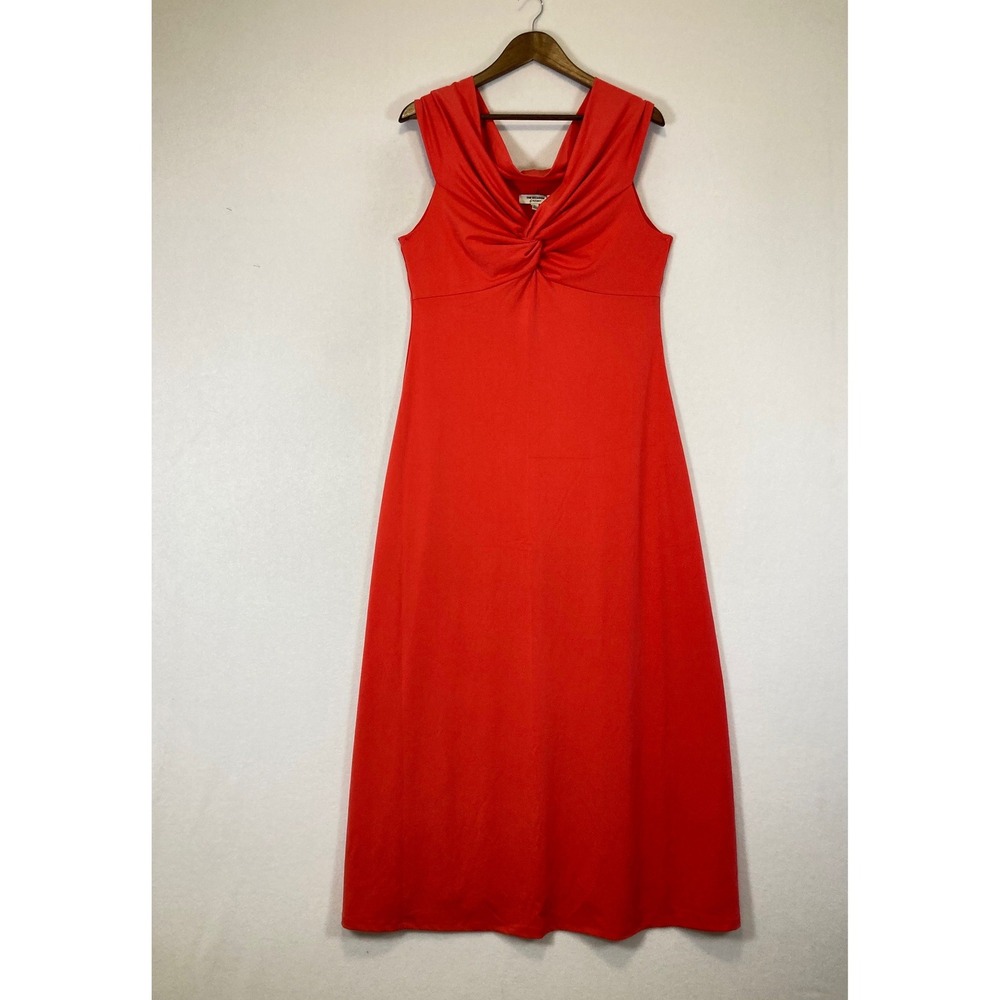 Elegant Glam Old Navy Women Large Twist Front Cowl Neck Maxi Dress NWT